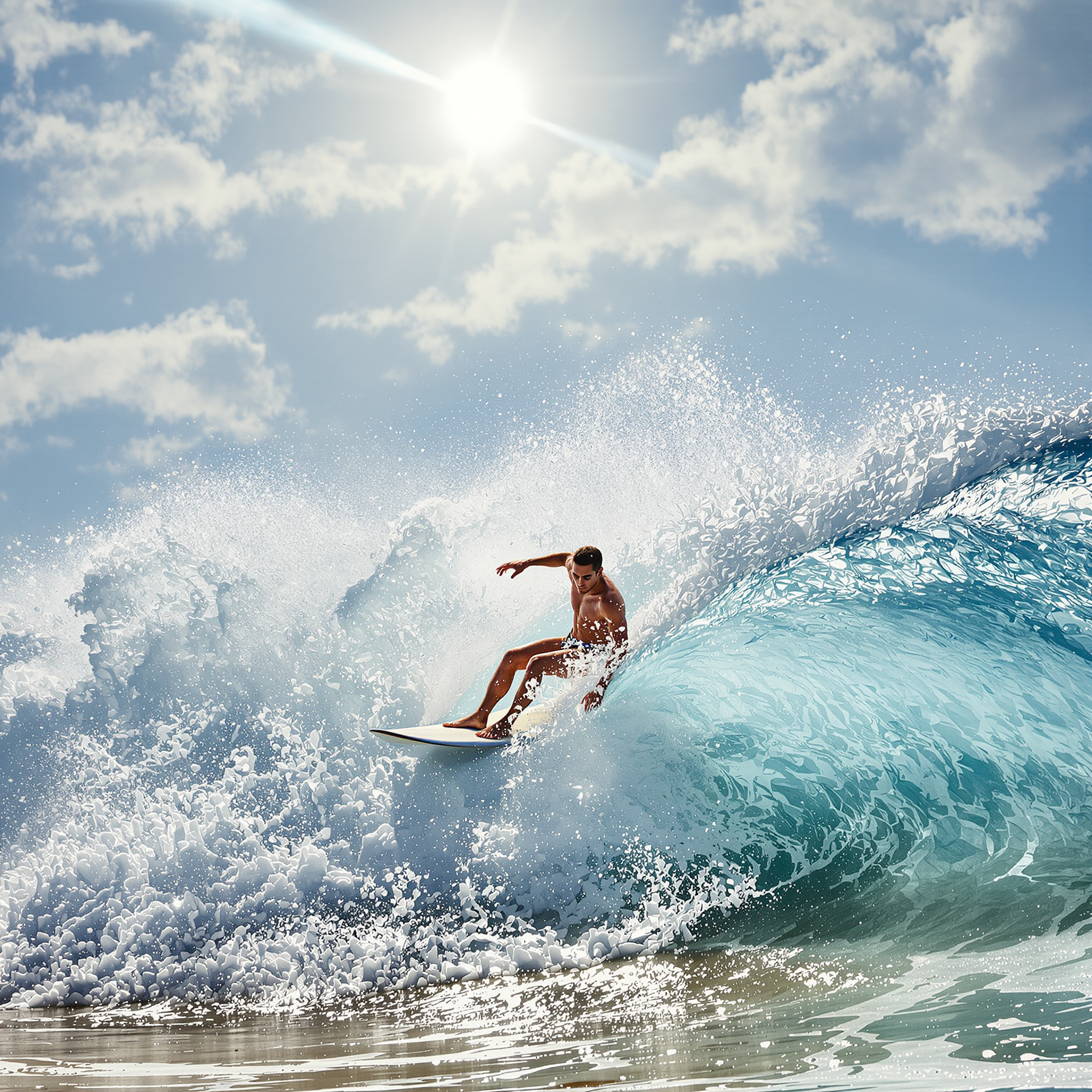 Surfer-ohne-Meer