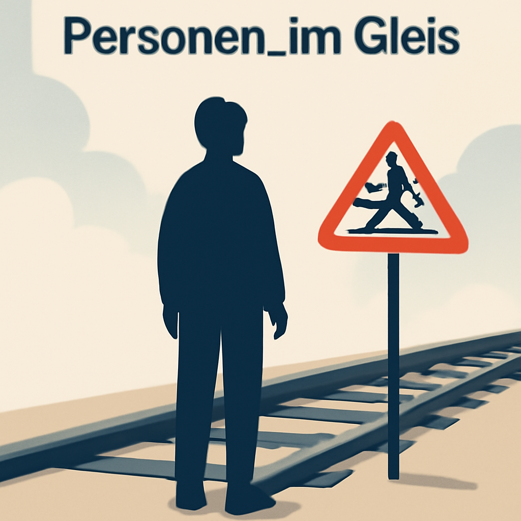 Personen im Gleis