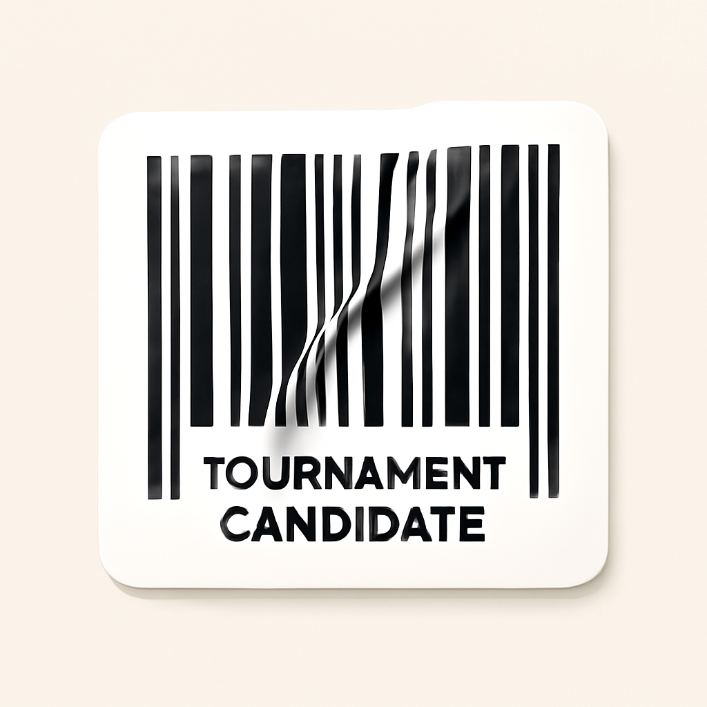 Barcode zerknittert