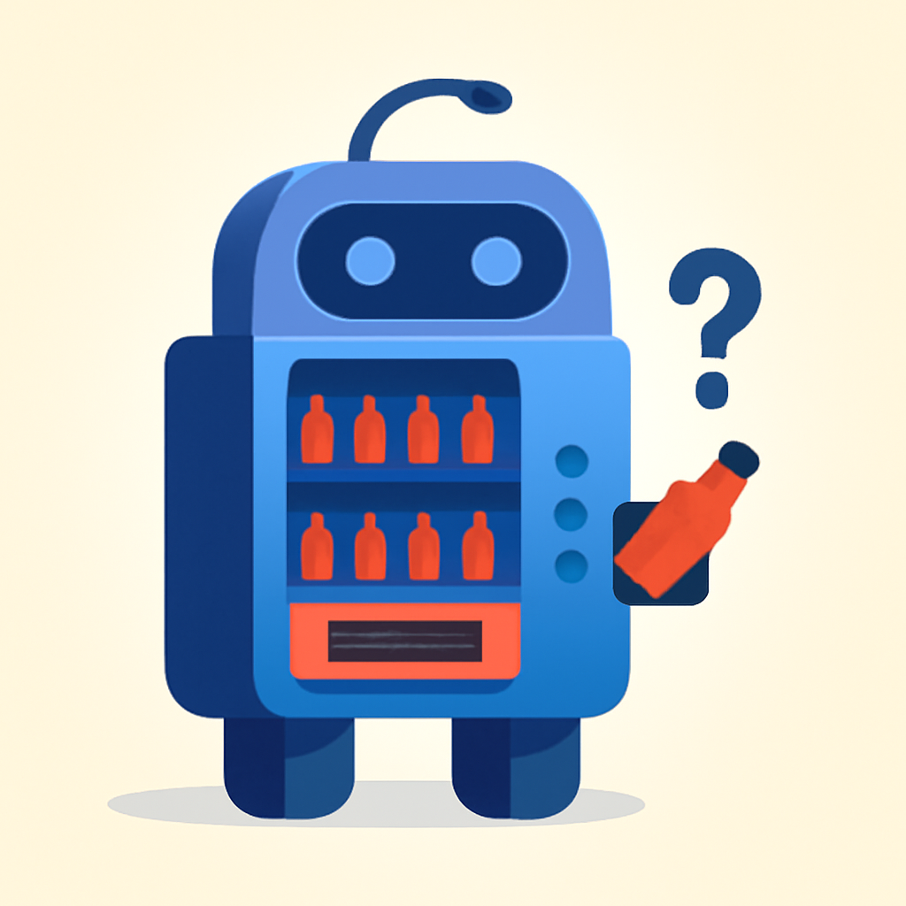 Automat schluckt Flasche